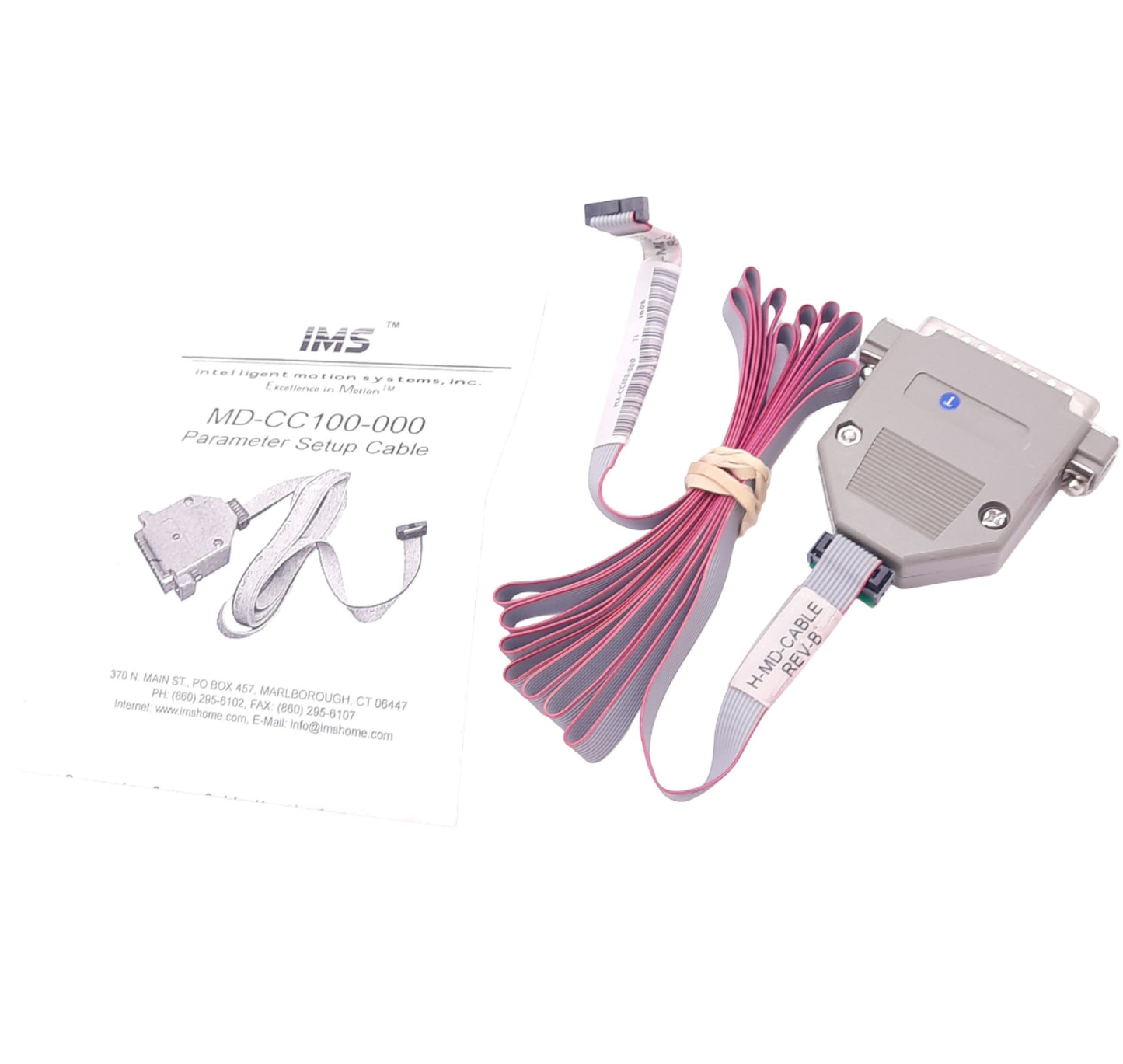 New IMS MD-CC100-000 Parameter Setup Cable, D-Sub 25-Pin Male, 7ft Length