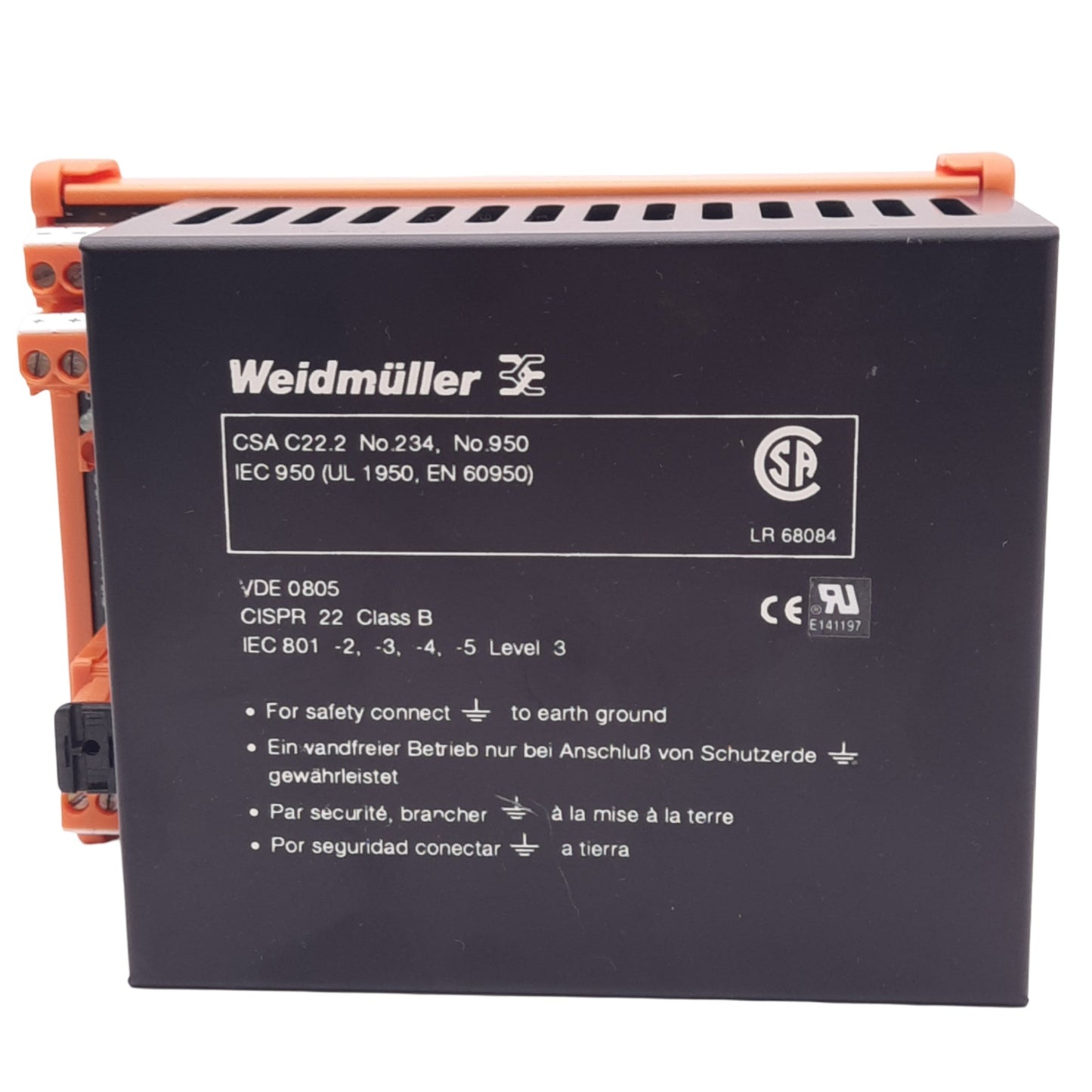 Used Weidmuller SNT 15W 991824 Power Supply, 115-230VAC In, 5VDC 3A Out, 15W Max