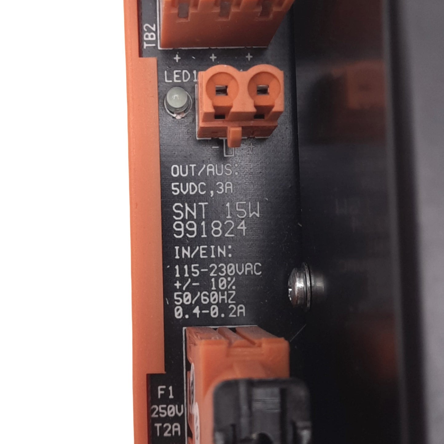 Used Weidmuller SNT 15W 991824 Power Supply, 115-230VAC In, 5VDC 3A Out, 15W Max
