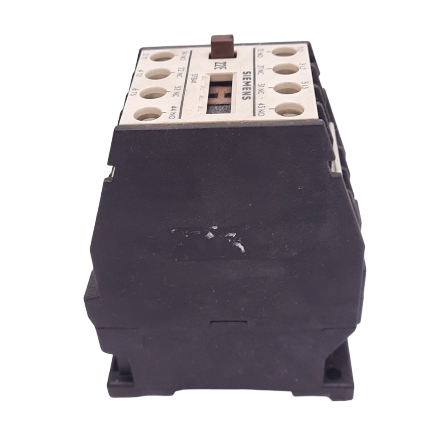 Used Siemens 3TB41 Contactor, 2NO 2NC, 7.5hp 460V Max, DIN Rail, 120VAC Coil