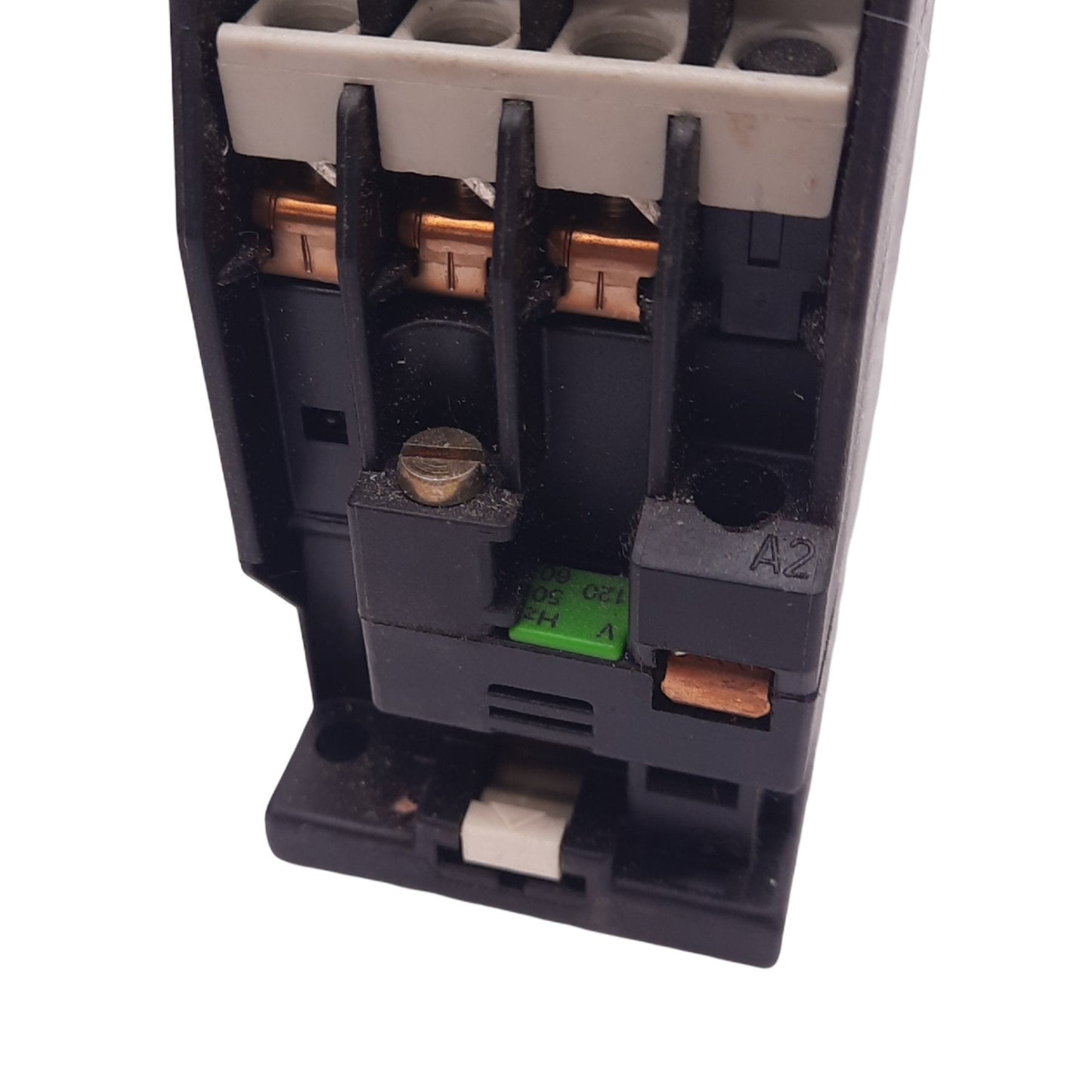 Used Siemens 3TB41 Contactor, 2NO 2NC, 7.5hp 460V Max, DIN Rail, 120VAC Coil