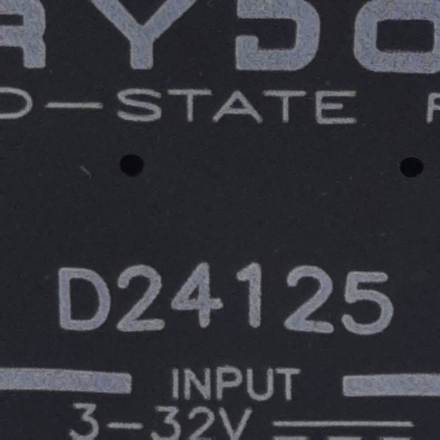 Used Crydom D24125 Solid-State Relay, SPST-NO, 3-32VDC In, 125A 240VAC Out