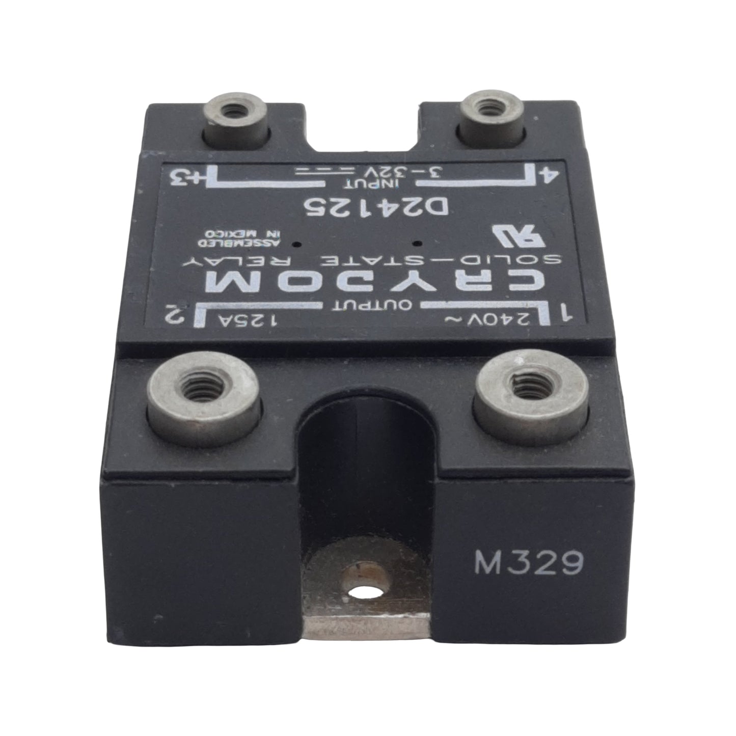Used Crydom D24125 Solid-State Relay, SPST-NO, 3-32VDC In, 125A 240VAC Out