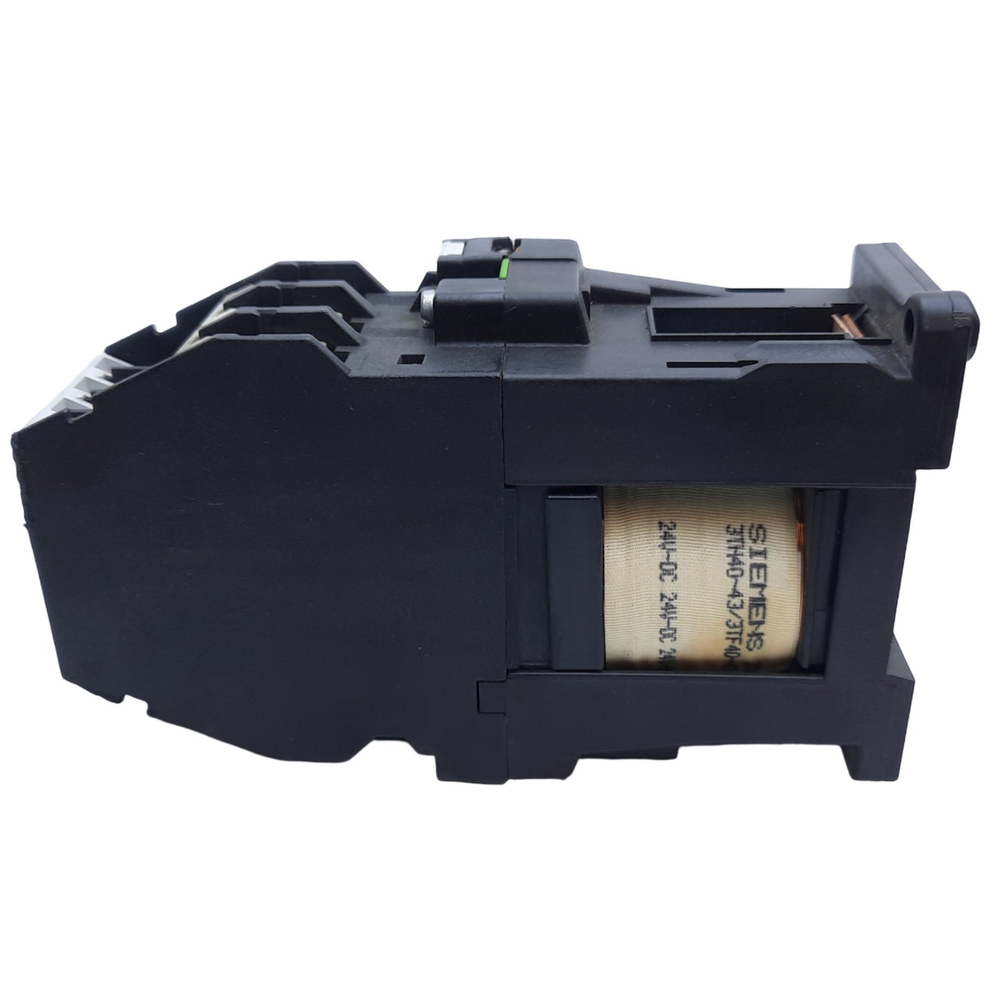 Used Siemens 3TF4222-0B Contactor Relay, 3-Poles, 2NO-2NC, 10HP at 460V, Coil 24V DC