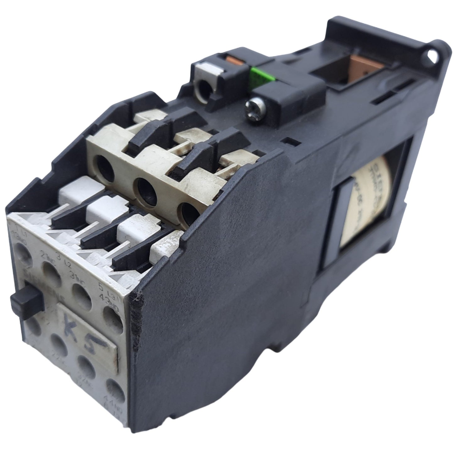 Used Siemens 3TF4222-0B Contactor Relay, 3-Poles, 2NO-2NC, 10HP at 460V, Coil 24V DC