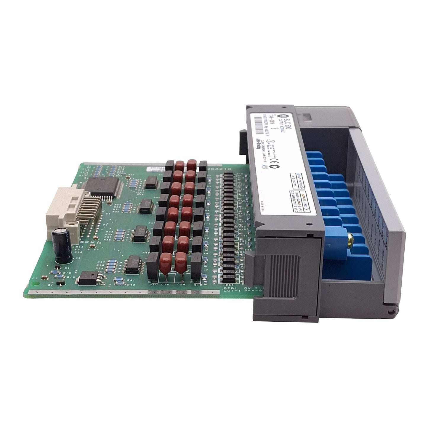 Used Allen Bradley 1746-OB16 Ser D SLC500 PLC Output Module, 16-Output, 10-50VDC