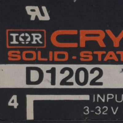 Used Crydom D1202 Hockey Puck Solid-State Relay, SPST-NO, 3-32VDC In, 2.5A 120VAC Out