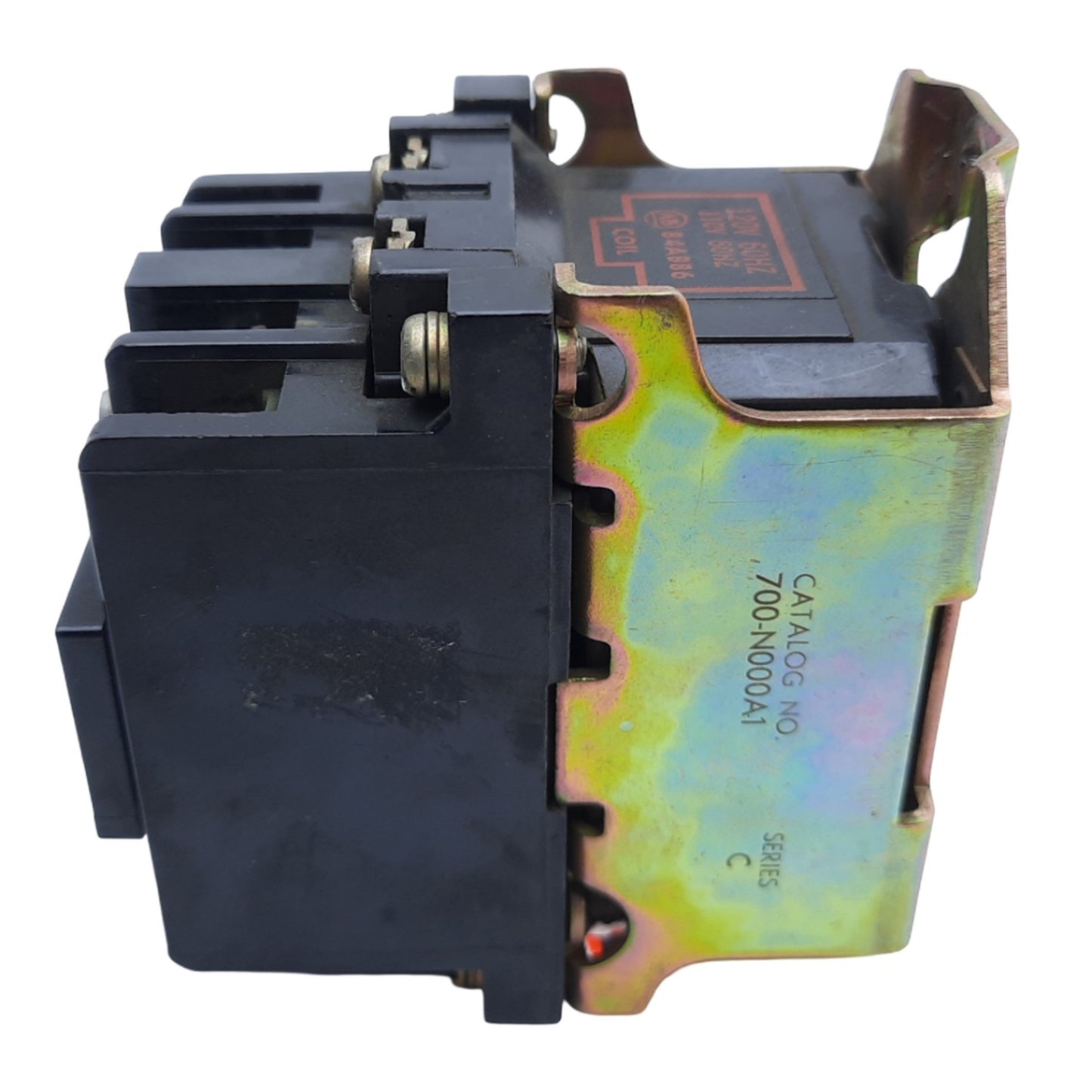 Used Allen Bradley 700-N000A1 Control Relay, 4-Poles, 10A 300V AC, Coil 110/120V AC