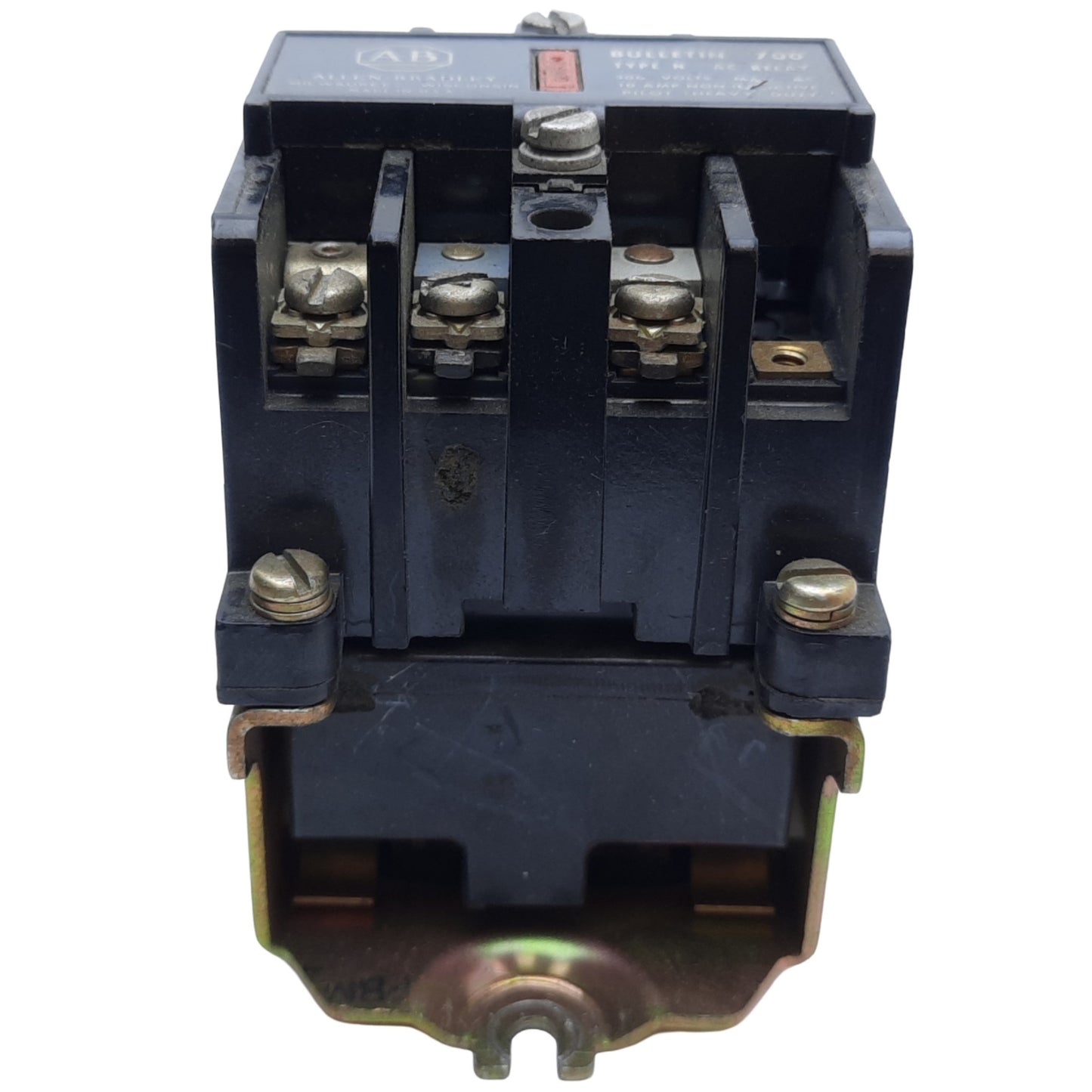 Used Allen Bradley 700-N000A1 Control Relay, 4-Poles, 10A 300V AC, Coil 110/120V AC