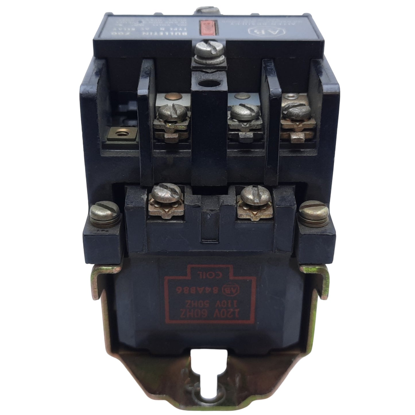 Used Allen Bradley 700-N000A1 Control Relay, 4-Poles, 10A 300V AC, Coil 110/120V AC