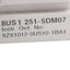 Used Siemens 8US1251-5DM07 Busbar System 182 x 45 x 60mm, 600V, 12AWG, Flying Lead