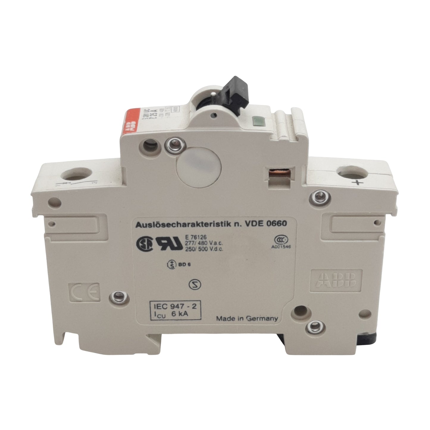 Used ABB S281UC-Z25 Circuit Breaker, 1-Pole, 25A 230/400VAC, Z-Curve, DIN Rail