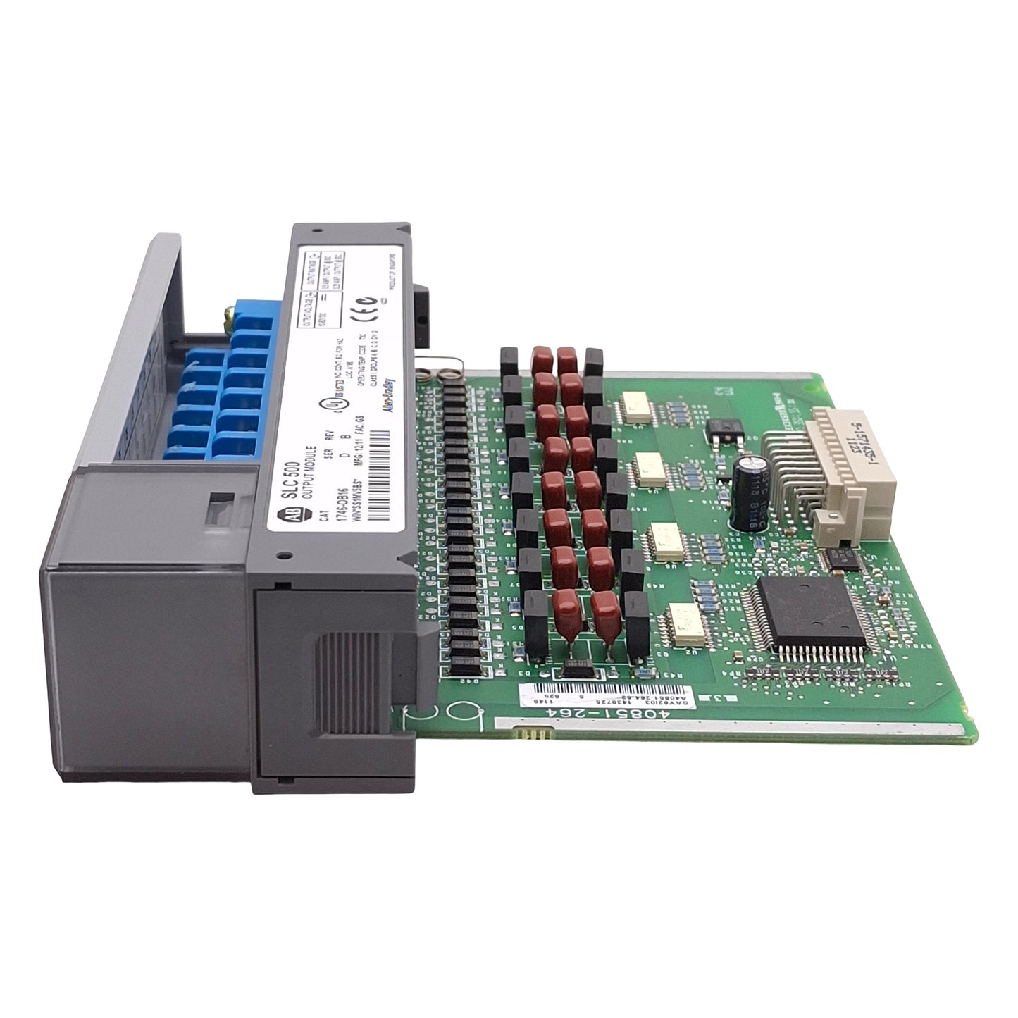 Used Allen Bradley 1746-OB16 Ser D Rev B SLC500 PLC Output Module 16-Output, 10-50VDC
