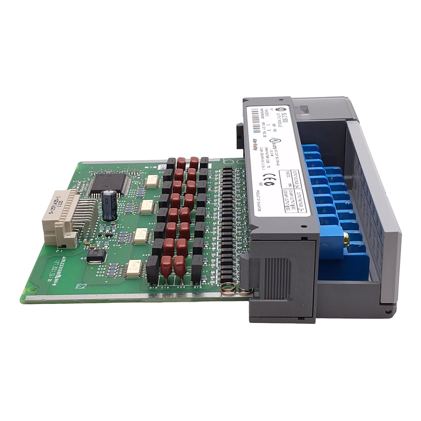 Used Allen Bradley 1746-OB16 Ser D Rev B SLC500 PLC Output Module 16-Output, 10-50VDC