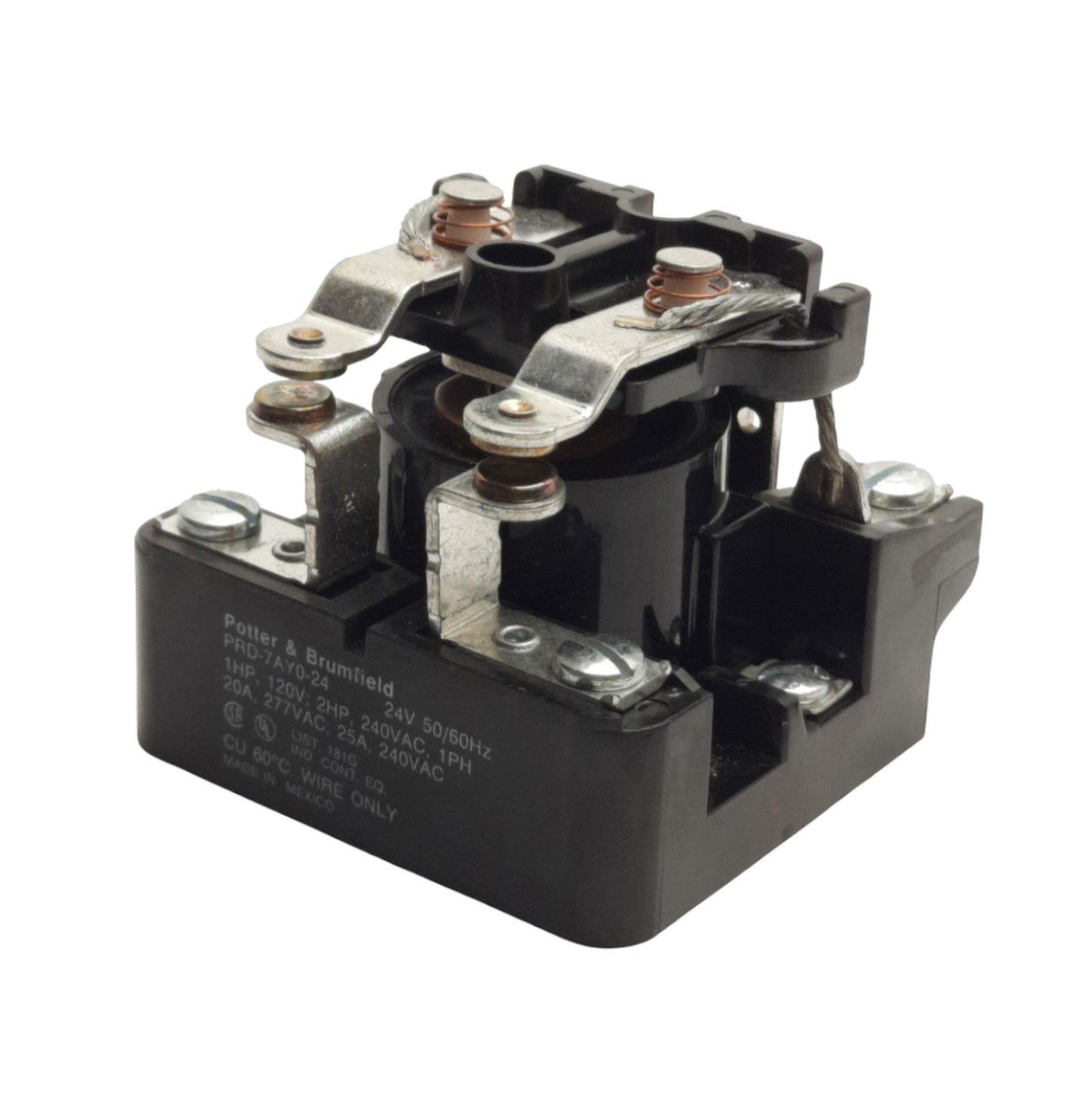 Used Potter & Brumfield PRD-7AY0-24 Electro-Mechanical Power Relay, Coil: 24V 50/60Hz