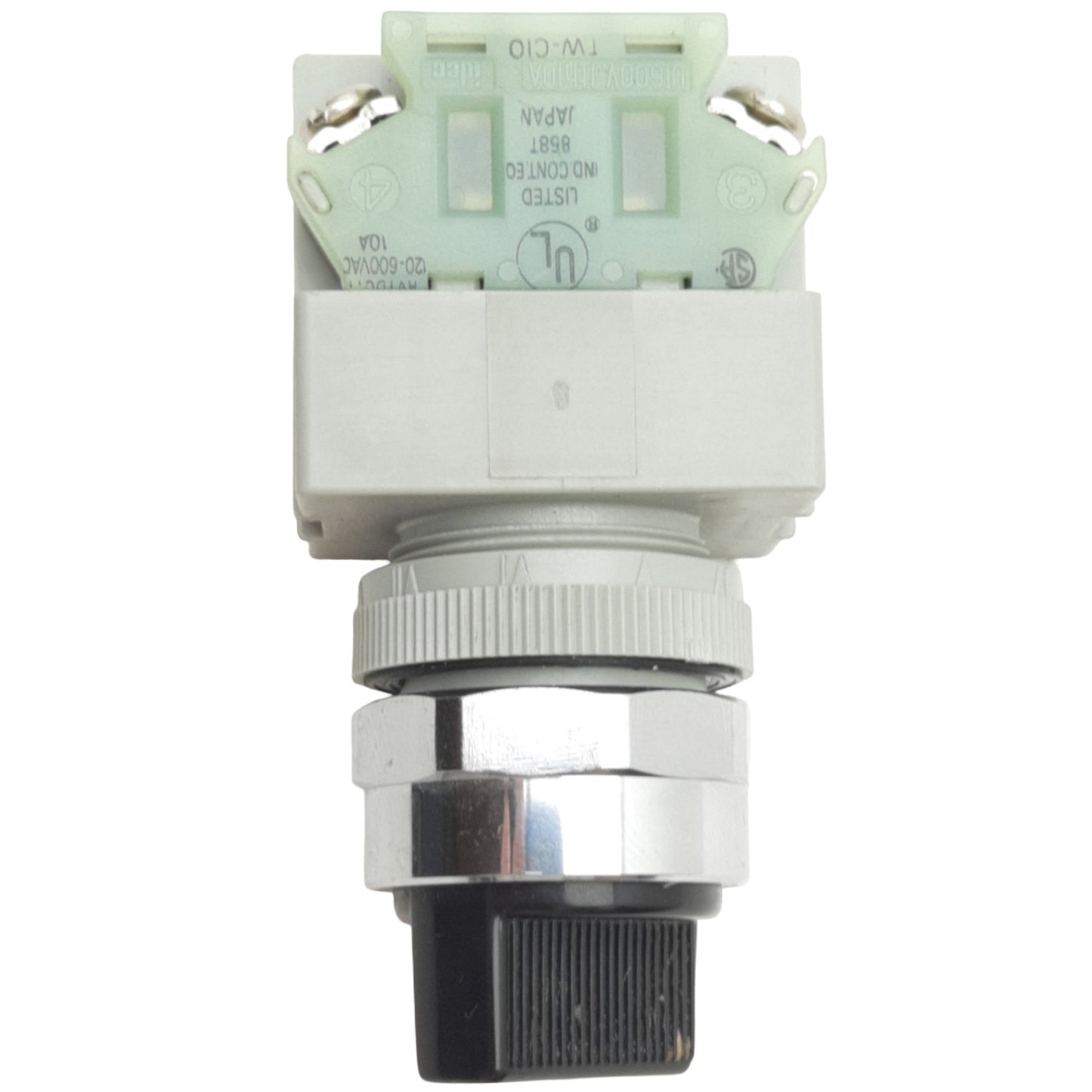 Used IDEC ASW21L11-304 2-Position Maintained Selector Switch ø22mm, 1NO+1NC, 600V 10A