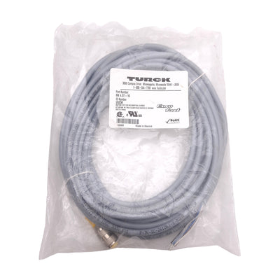 New Turck RK 4.5T-10 Cordset, 250V 4A, M12 5-Pin Female to Flying Leads, A-Code, 10m