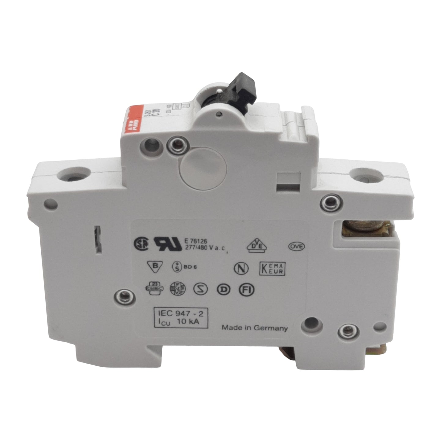 Used ABB S261-C20 Circuit Breaker, 1-Pole, 20A 230/400VAC, C-Curve, DIN Rail