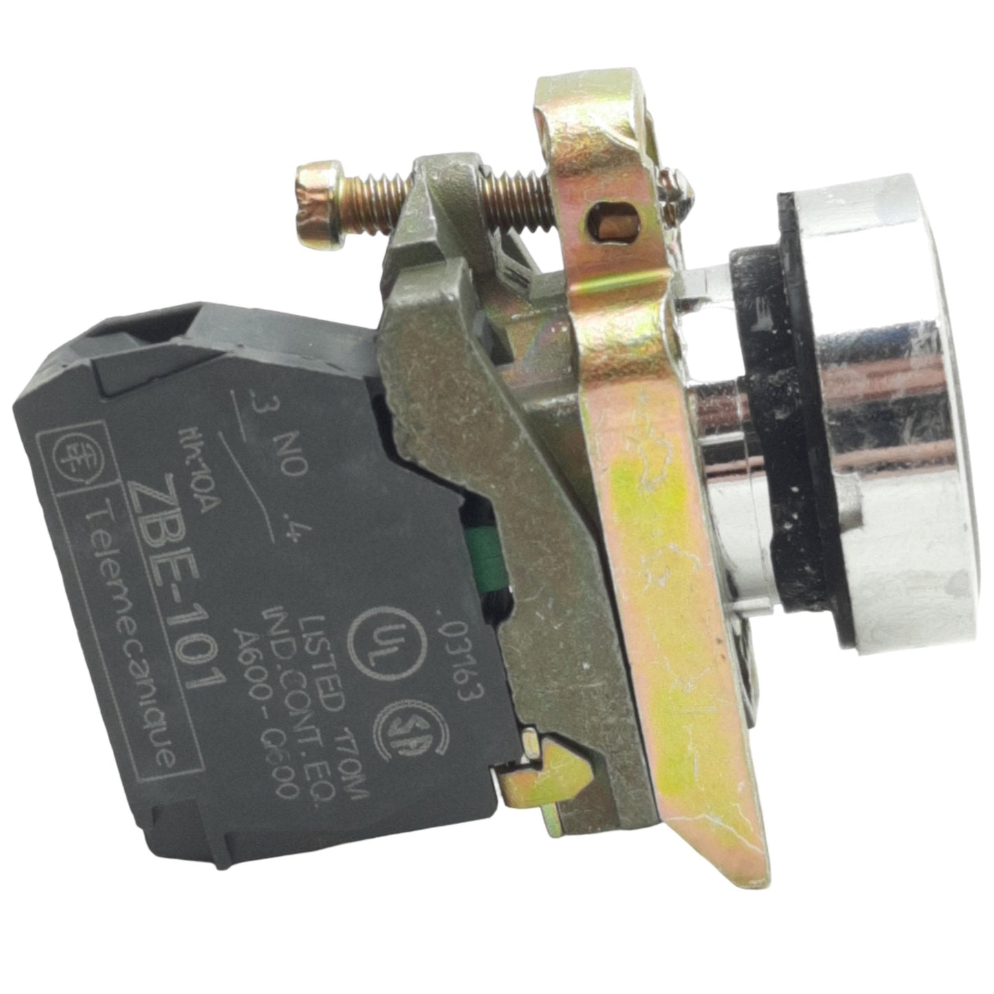Used Schneider Electric XB4BA21 Momentary Black Push Button ø22mm, 1NO, 600V Max