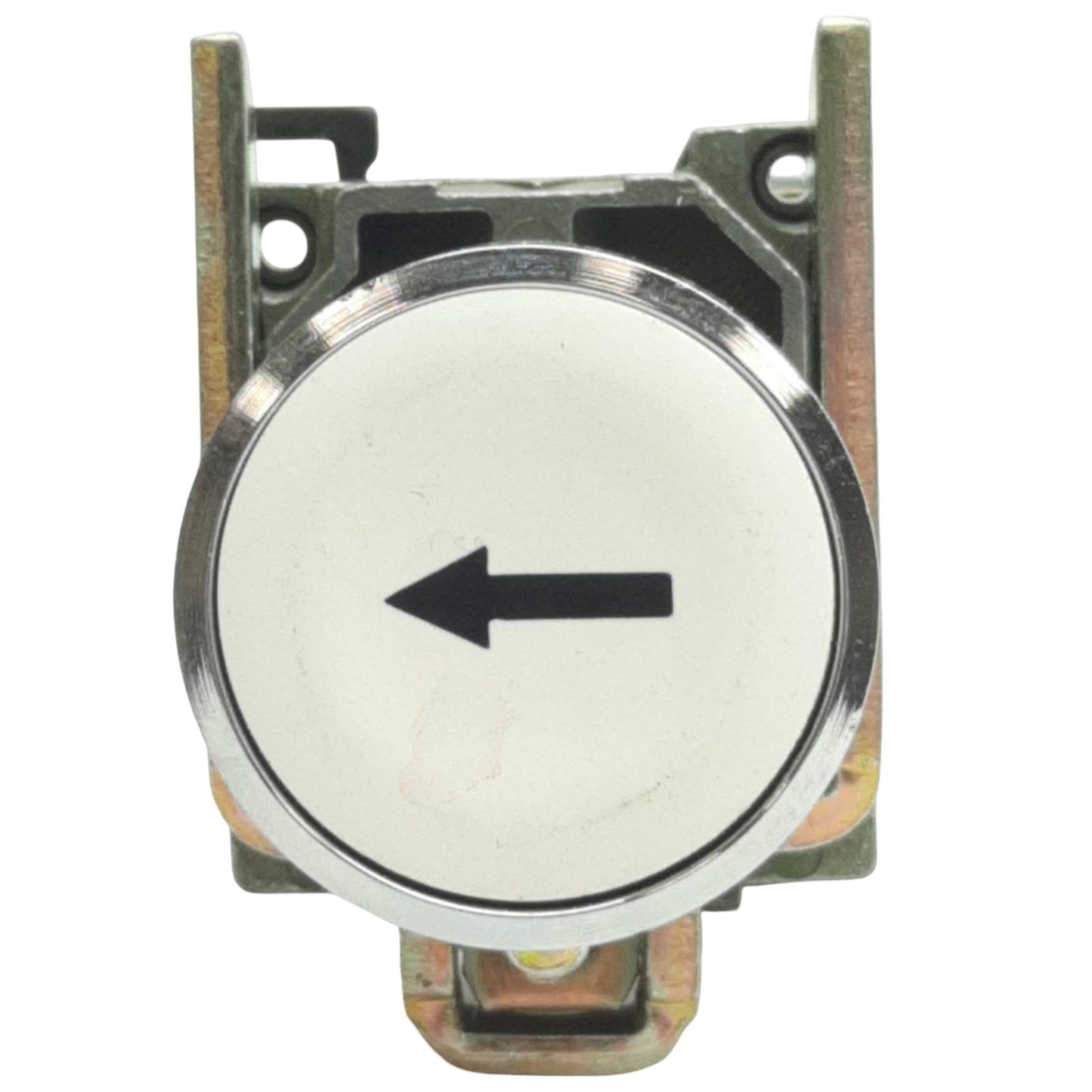 Used Schneider Electric XB4BA3341 White Momentary Left Arrow Push Button ø22mm, 1NO