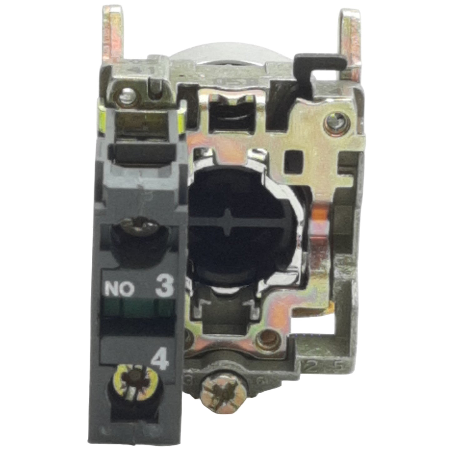 Used Schneider Electric XB4BA3341 White Momentary Left Arrow Push Button ø22mm, 1NO