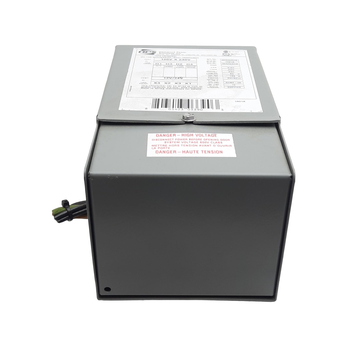 Used Hammond Power QC50ERCB Buck-Boost Transformer, 1PH, 120/240VAC Pri, 12/24VAC Sec