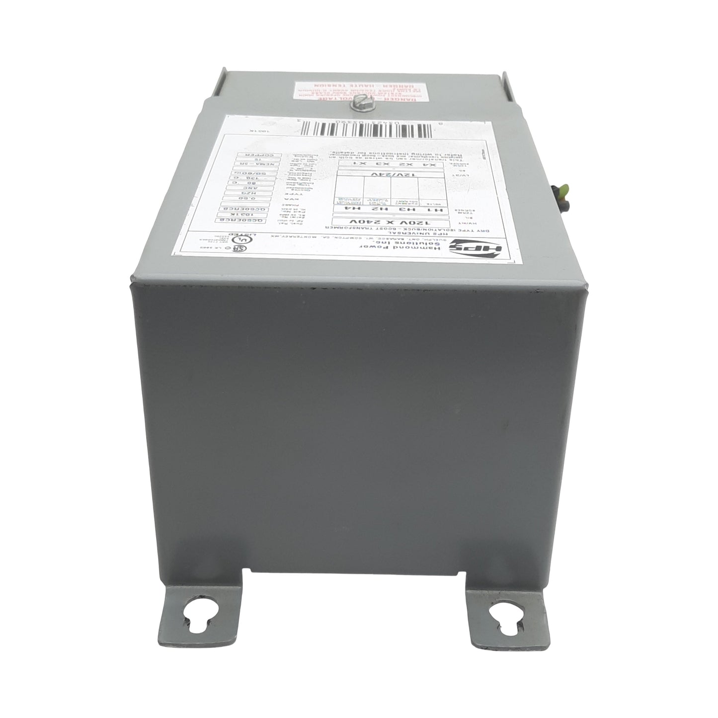 Used Hammond Power QC50ERCB Buck-Boost Transformer, 1PH, 120/240VAC Pri, 12/24VAC Sec
