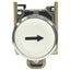 Used Schneider Electric XB4BA3341 White Momentary Right Arrow Push Button ø22mm, 1NO
