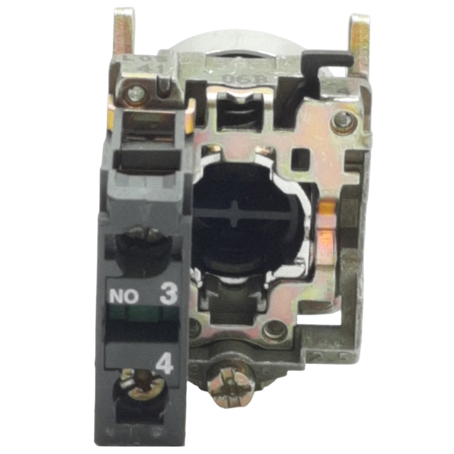 Used Schneider Electric XB4BA3341 White Momentary Right Arrow Push Button ø22mm, 1NO