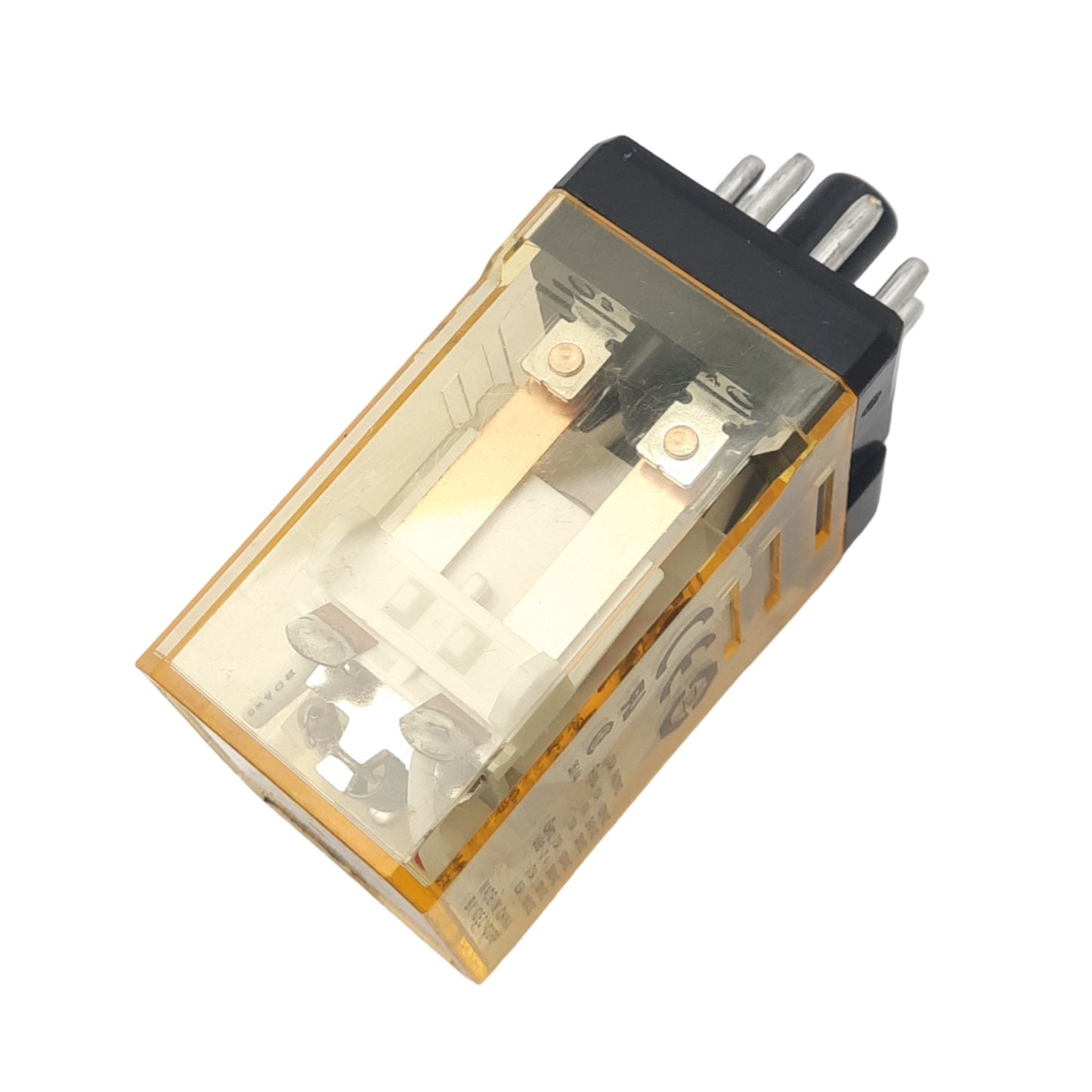 Used IDEC RR2P-ULAC24V Ice-Cube Plug-In Relay, DPDT, 8-Pin, 10A Max, 24VAC Coil