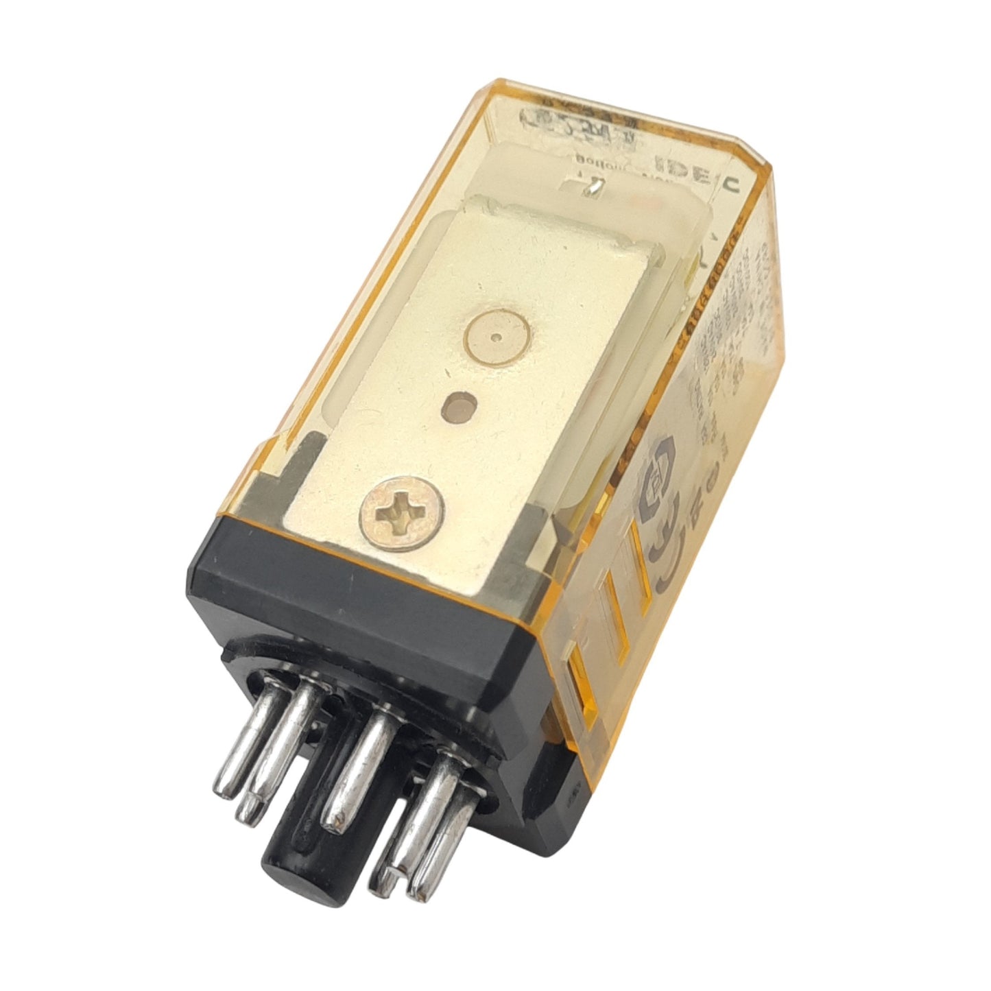 Used IDEC RR2P-ULAC24V Ice-Cube Plug-In Relay, DPDT, 8-Pin, 10A Max, 24VAC Coil