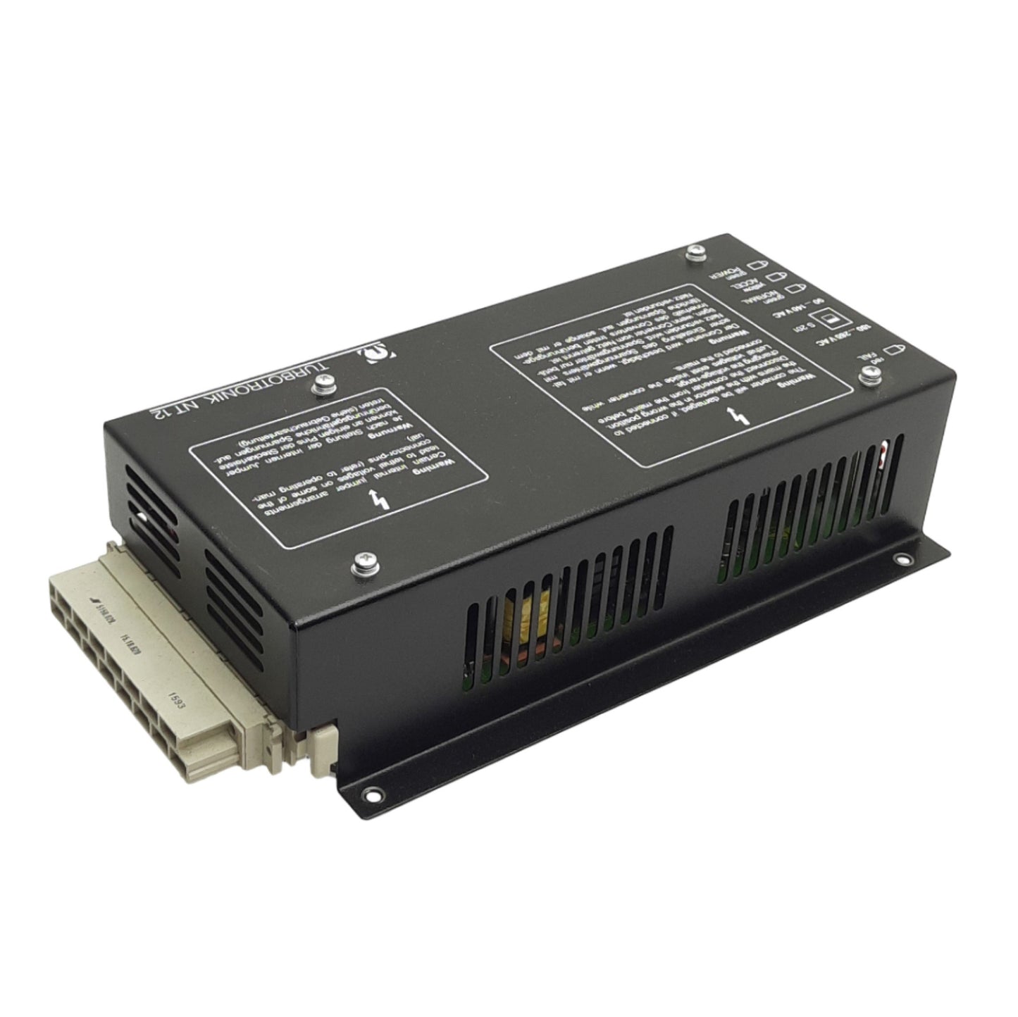 Used Leybold NT12CE 82905 Turbotronik Frequency Converter 100-120VAC, 3x 150V Outputs