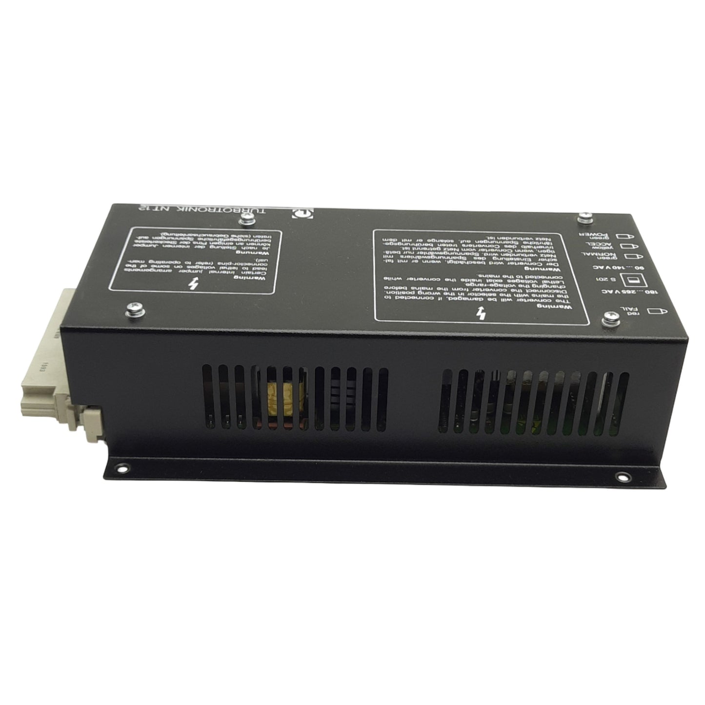 Used Leybold NT12CE 82905 Turbotronik Frequency Converter 100-120VAC, 3x 150V Outputs