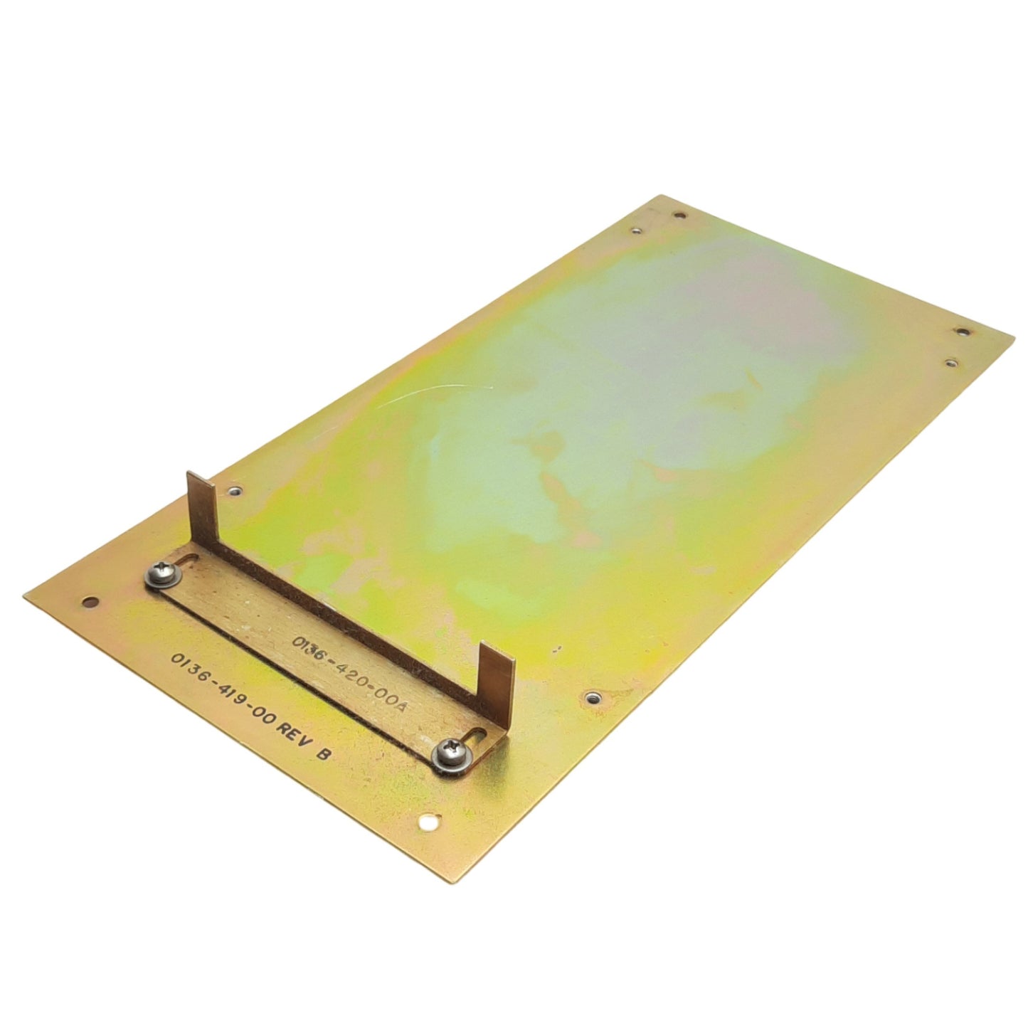 Used Leybold 0136-419-00 Turbotronik Frequency Converter Mounting Plate, For NT12
