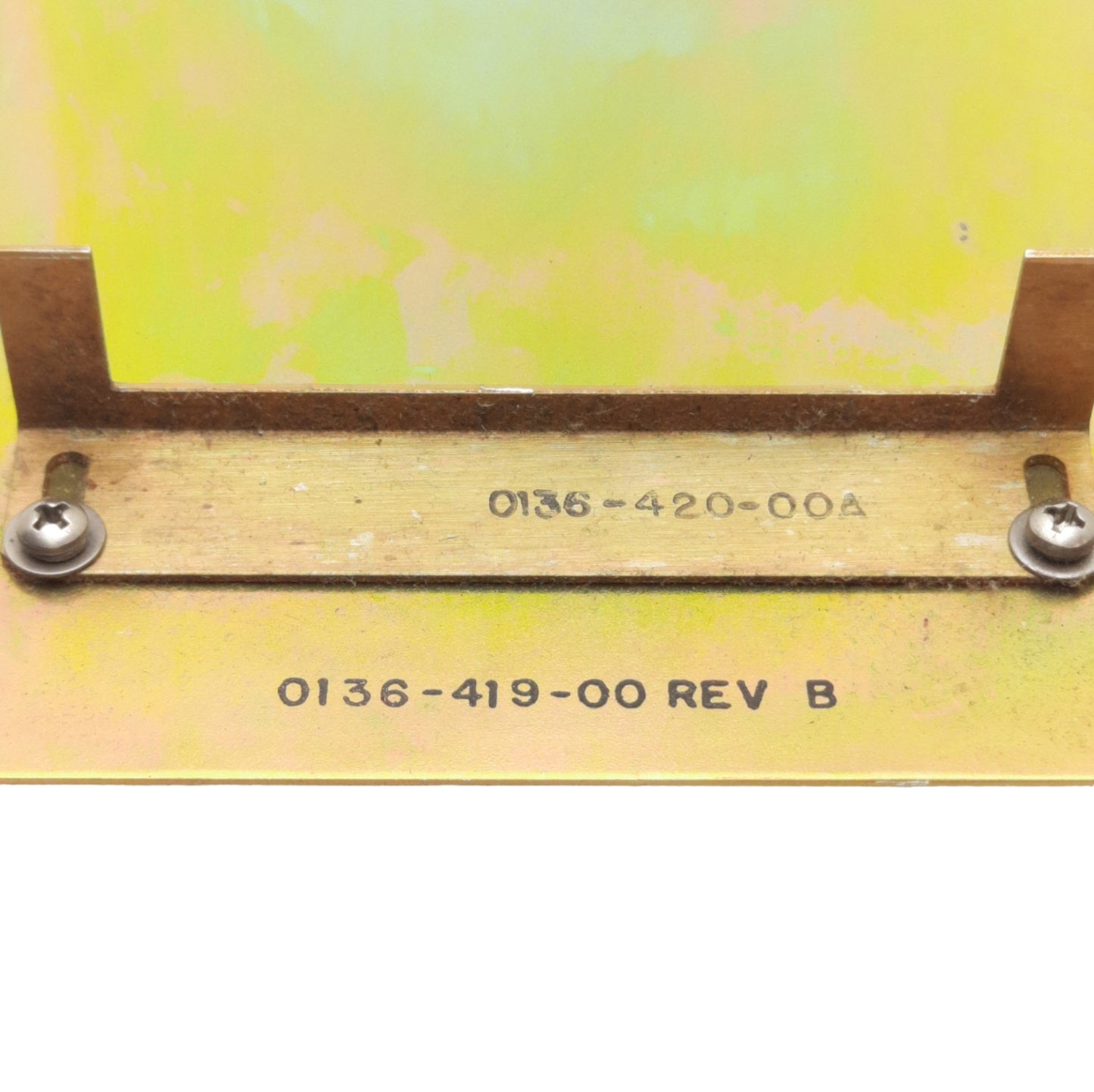 Used Leybold 0136-419-00 Turbotronik Frequency Converter Mounting Plate, For NT12