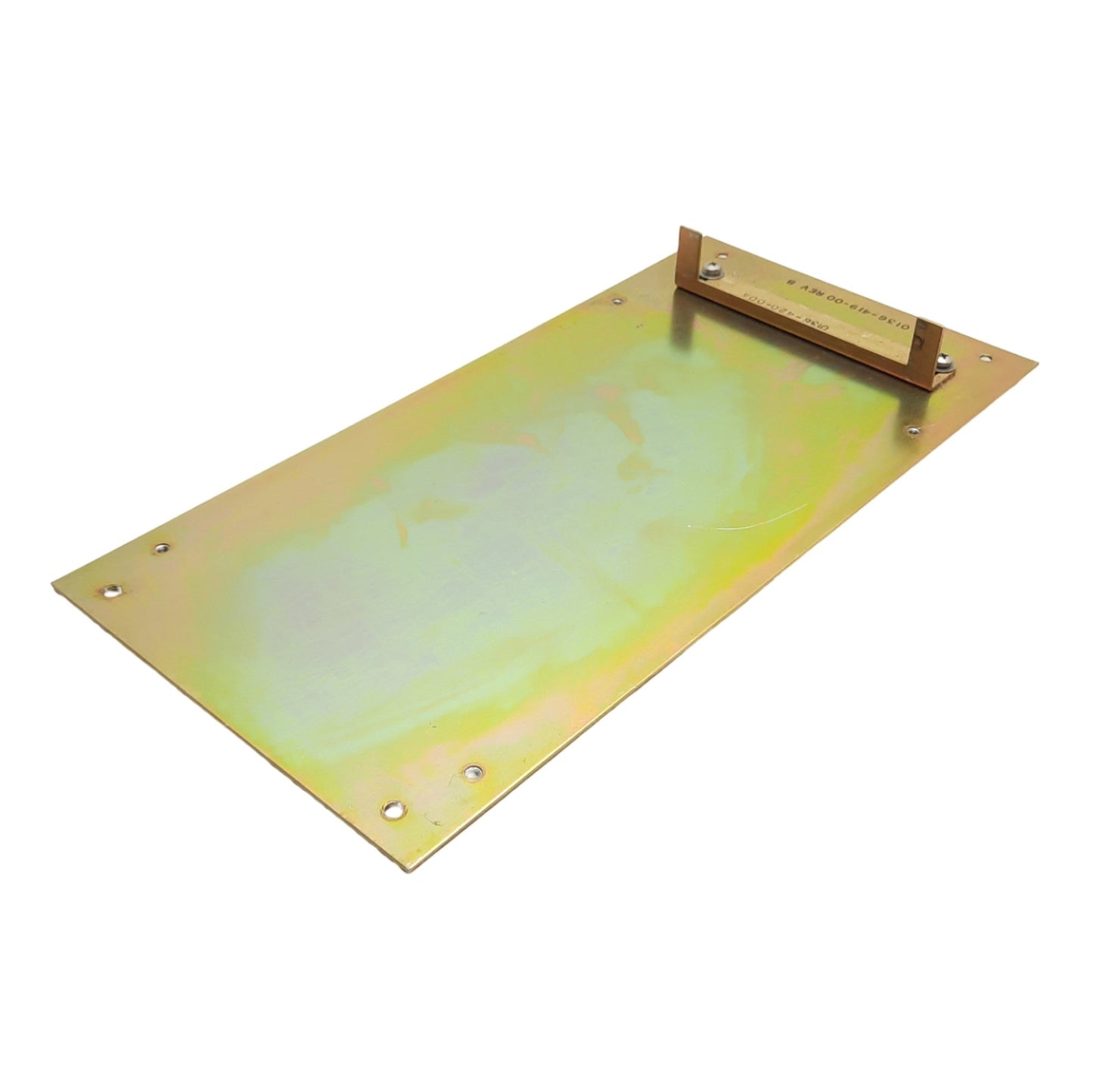 Used Leybold 0136-419-00 Turbotronik Frequency Converter Mounting Plate, For NT12