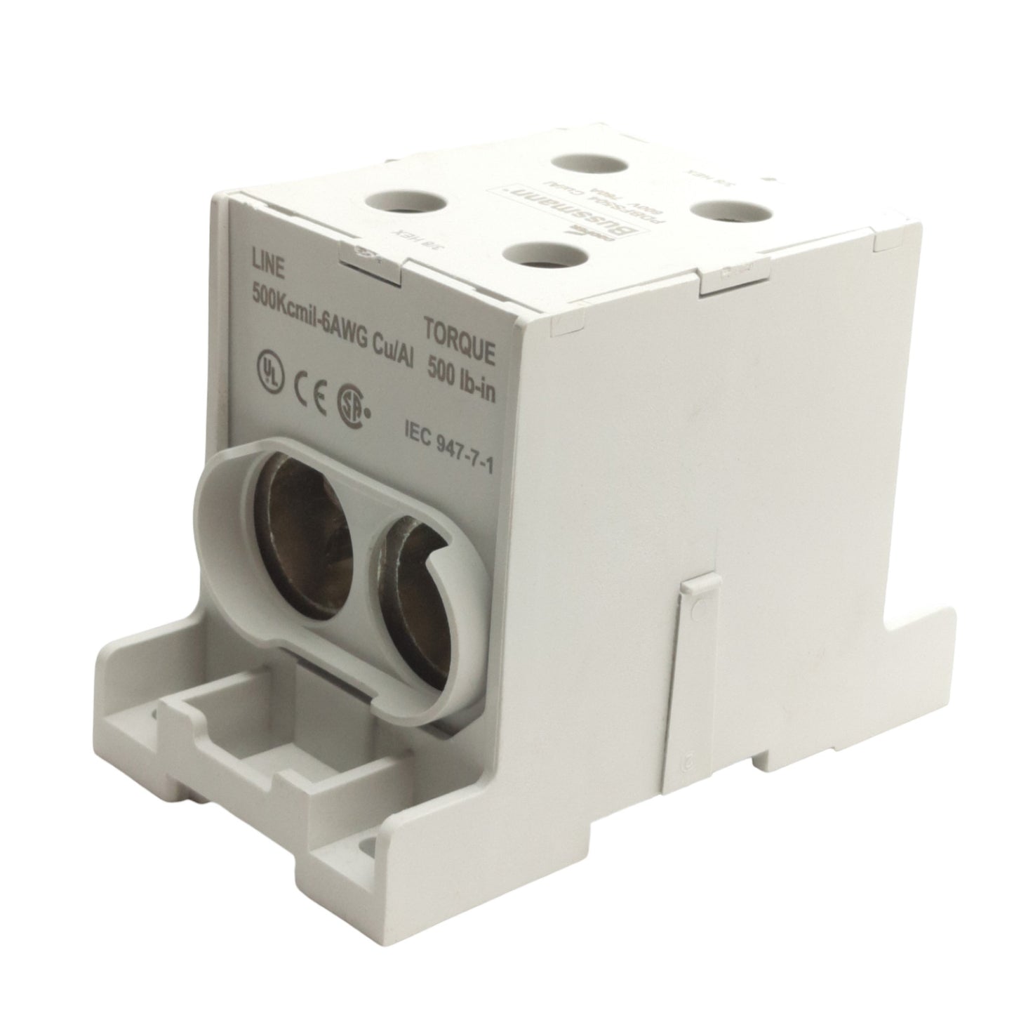 New Cooper Bussman PDBFS504 Power Distribution Block, 2x2 Line/Load, 600V 760A