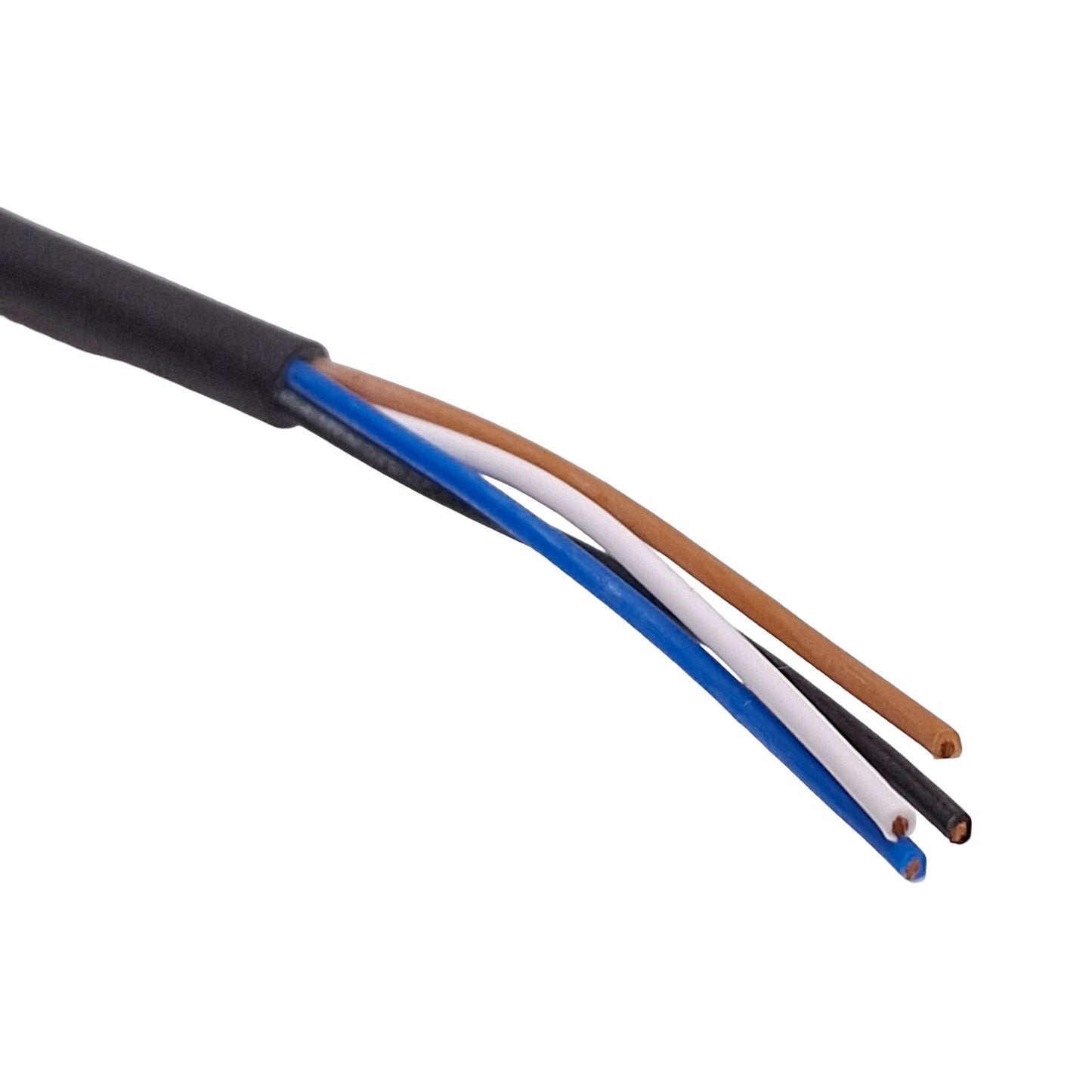 New Lot of 2 IFM EVC151 Single-Ended Cordset, 50VAC/60VDC 3A, M8 4-Pin Female, 5m