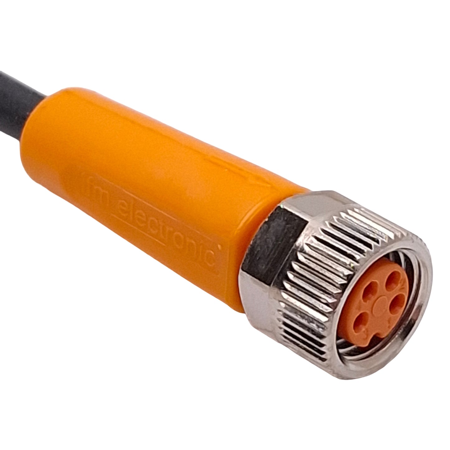 New Lot of 2 IFM EVC151 Single-Ended Cordset, 50VAC/60VDC 3A, M8 4-Pin Female, 5m