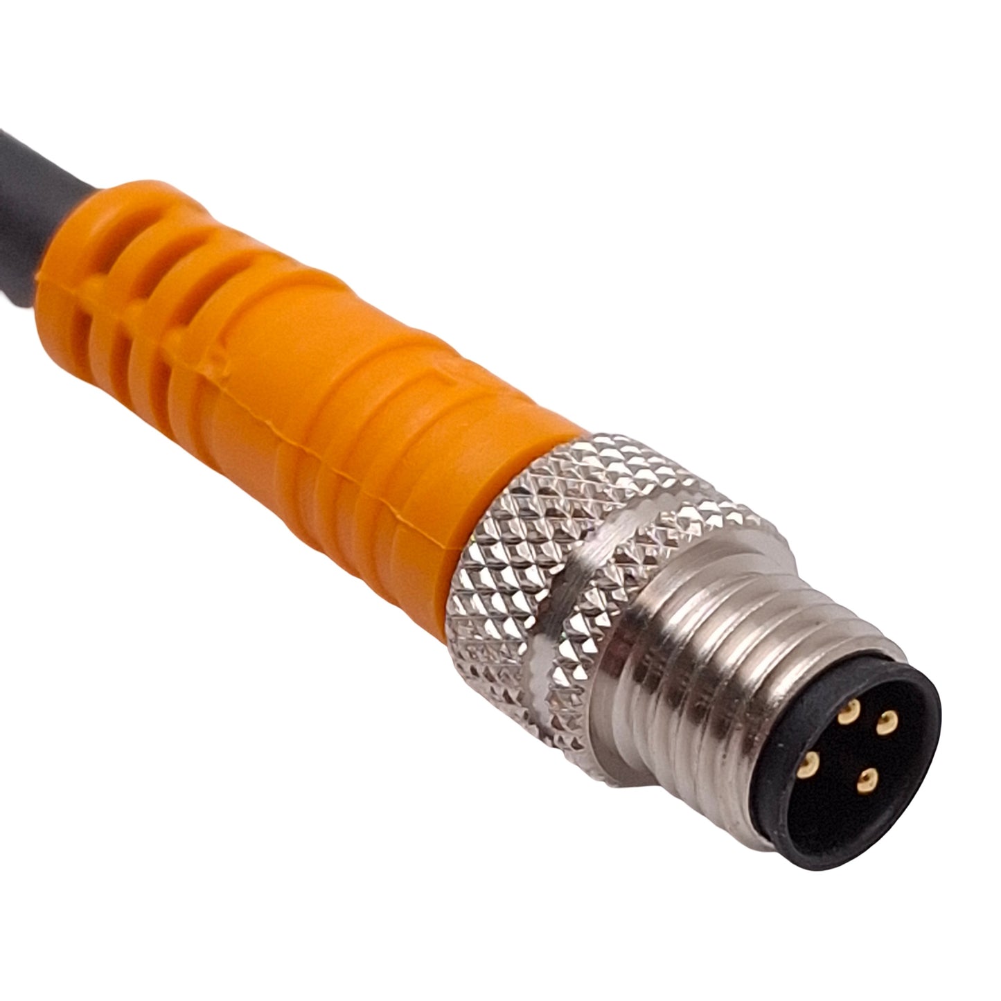 New – Open box Lot of 2 Lumberg RSMV 4-225/2M Single-Ended Cordset, 36V 4A, M8 4-Pin Male, 2m