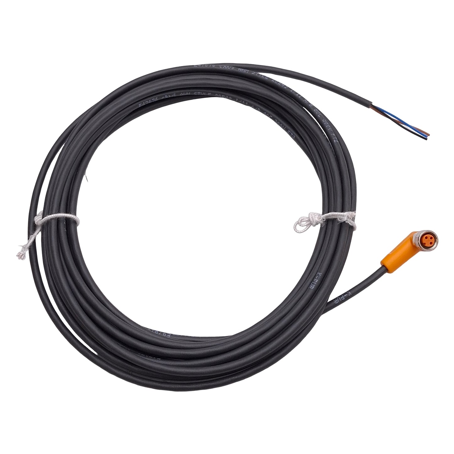 New Lot of 3 IFM EVC145 Single-Ended Cordset, 50VAC/60VDC 3A, M8 3-Pin Female, 5m