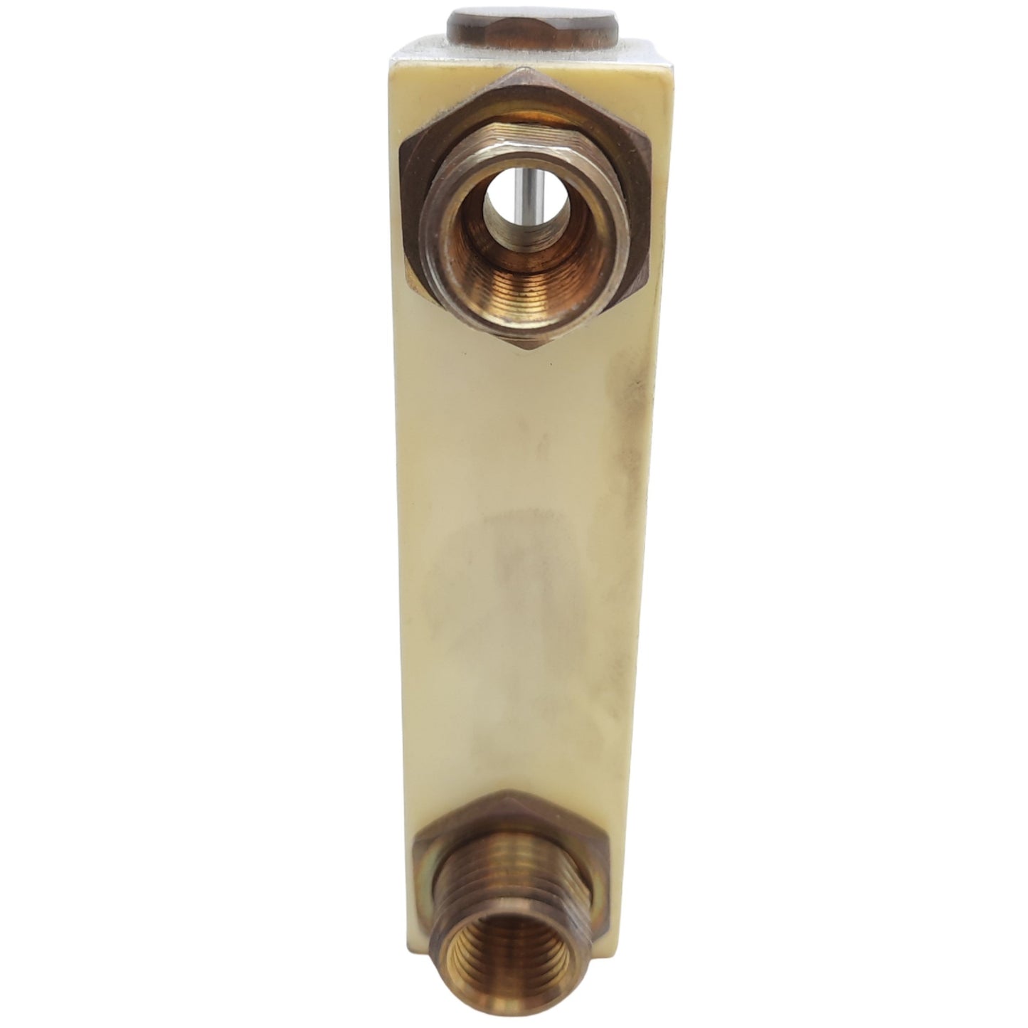 Used Omega FL4216 Acrylic Flow Meter 6-60 SCFH Air STP, Scale 40mm, Max Pres. 100 PSI