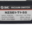 Used SMC NZSE1-T1-55 Vacuum Switch, PNP Out 80mA, 12-24VDC, -30inHg Max, 1/8in NPTF