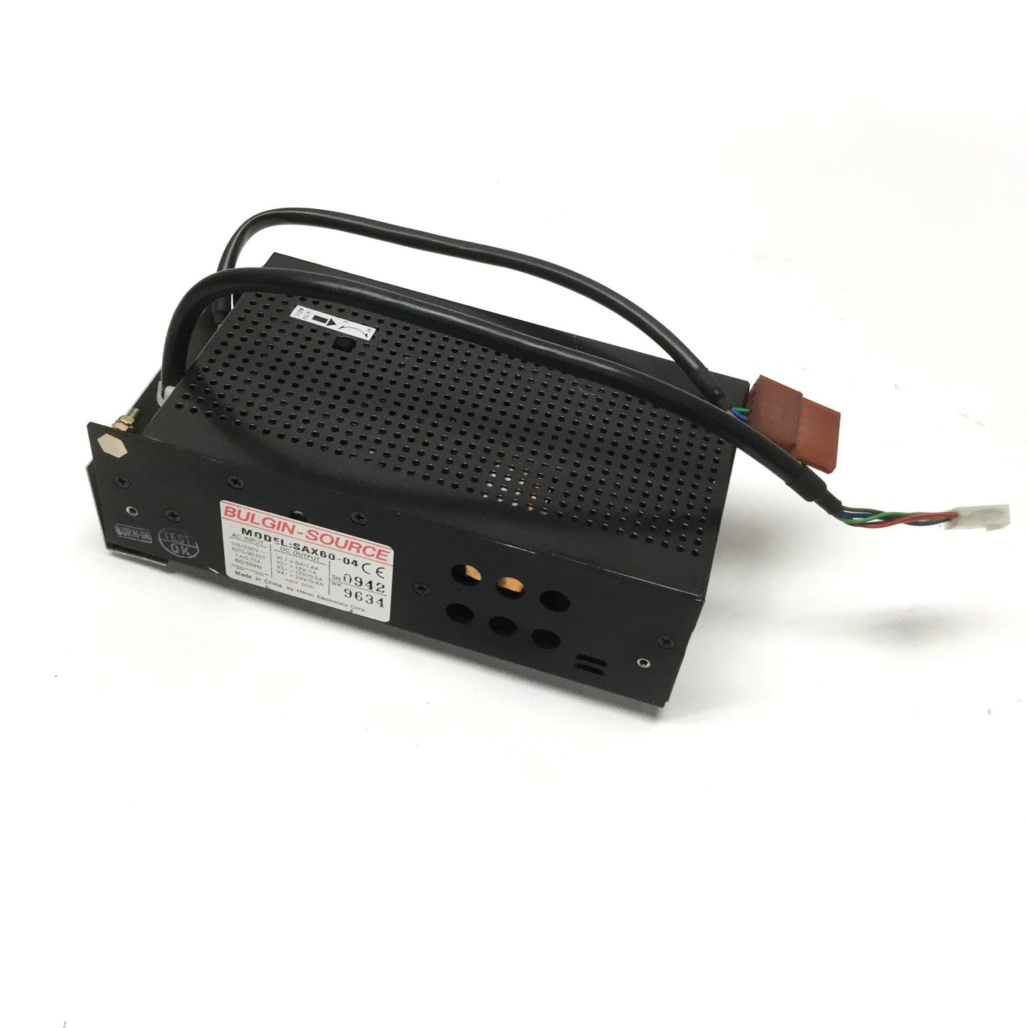 Used Hitron SAX60-04 Multi-Output Power Supply 115/230VAC IN, 5/±12/24VDC Out 60W