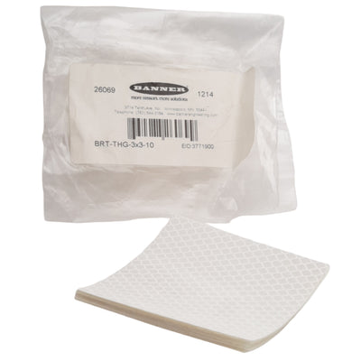 New Banner 26069 Retroreflective Tape Reflector 75 x 75mm, 0.7 Reflectivity Factor