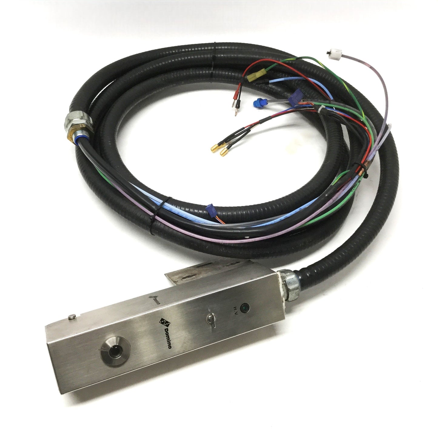 Used Domino Printhead Assembly from Codebox 2 Auto Ink Jet Printer, 4m Umbilical