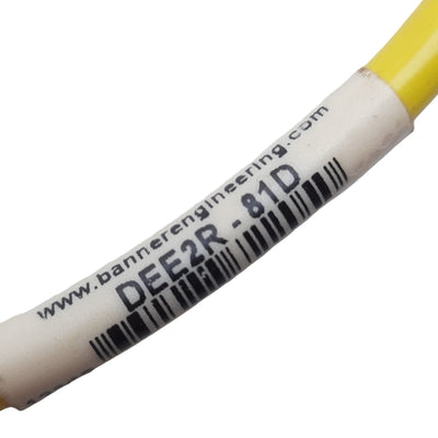 Used Banner DEE2R-81D Double-Ended Cordset, M12 Male to Female, 8-Pin, 30V AC/DC