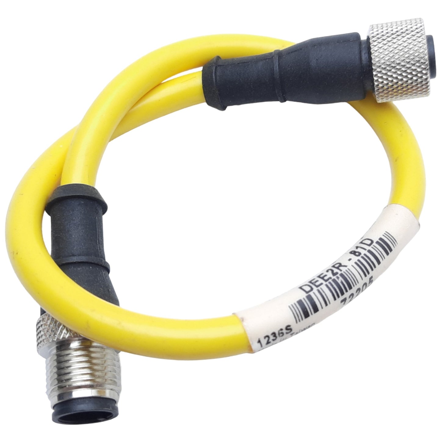 Used Banner DEE2R-81D Double-Ended Cordset, M12 Male to Female, 8-Pin, 30V AC/DC