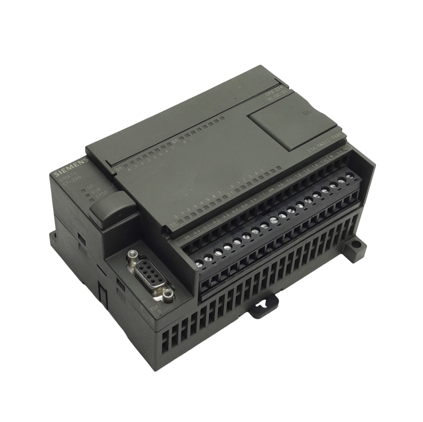 Used Siemens 6ES7 214-1AD22-0XB0 PLC Controller Processor 24VDC Analog IN: 28 OUT: 7