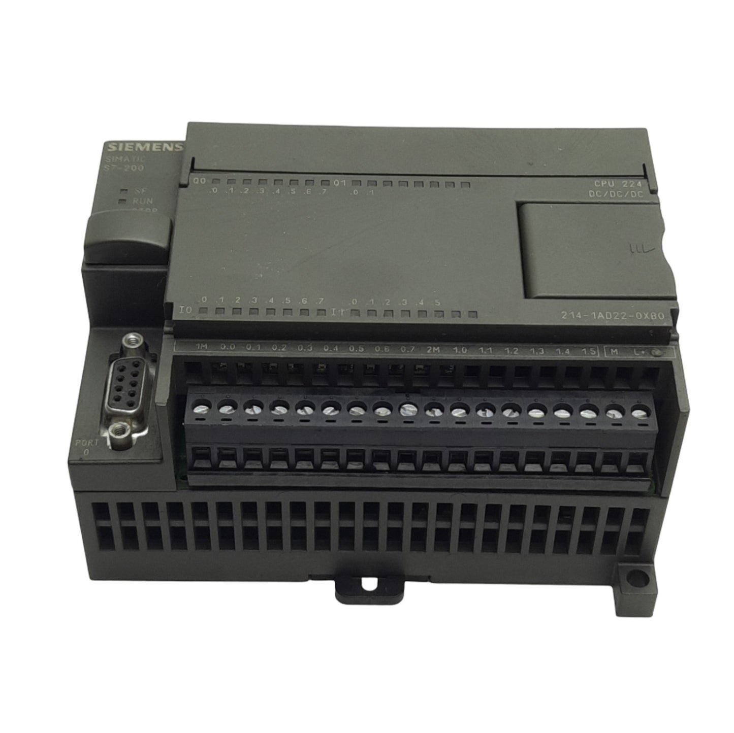 Used Siemens 6ES7 214-1AD22-0XB0 PLC Controller Processor 24VDC Analog IN: 28 OUT: 7